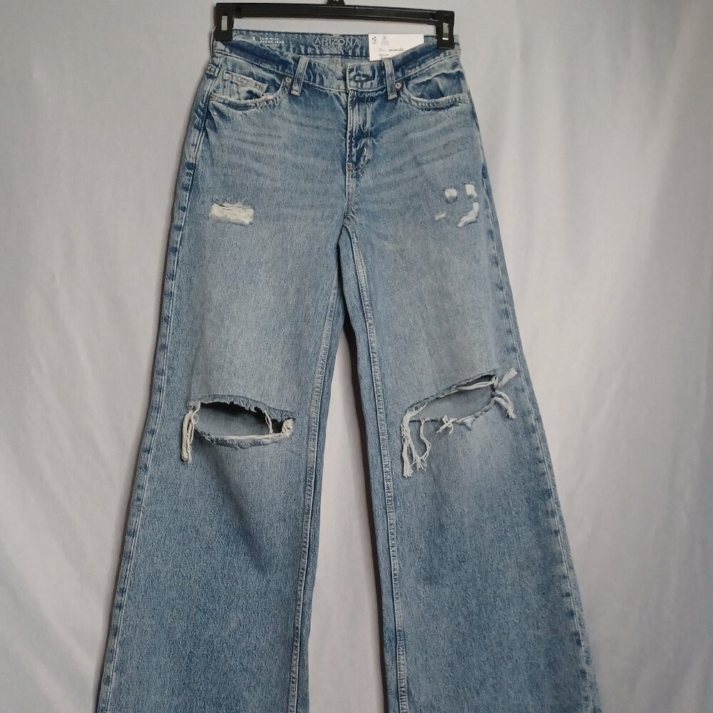 Arizona Jeans Juniors 3(Small) Baggy Through Hip/Thigh Low Rise Wide Leg Skater - Picture 1 of 10